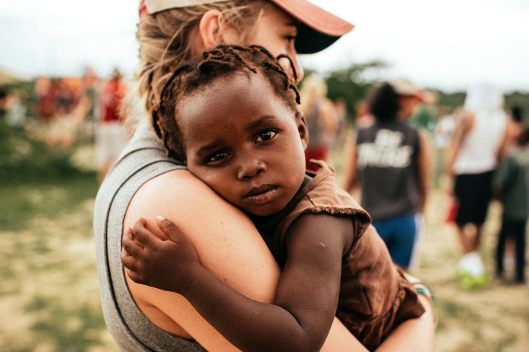 Girl from Shasta holding a child